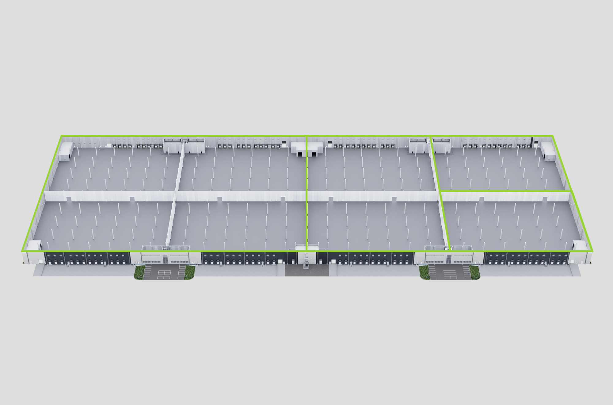 Possibili layout multi tenant giovi logistics park - Giovi Logistics Park
